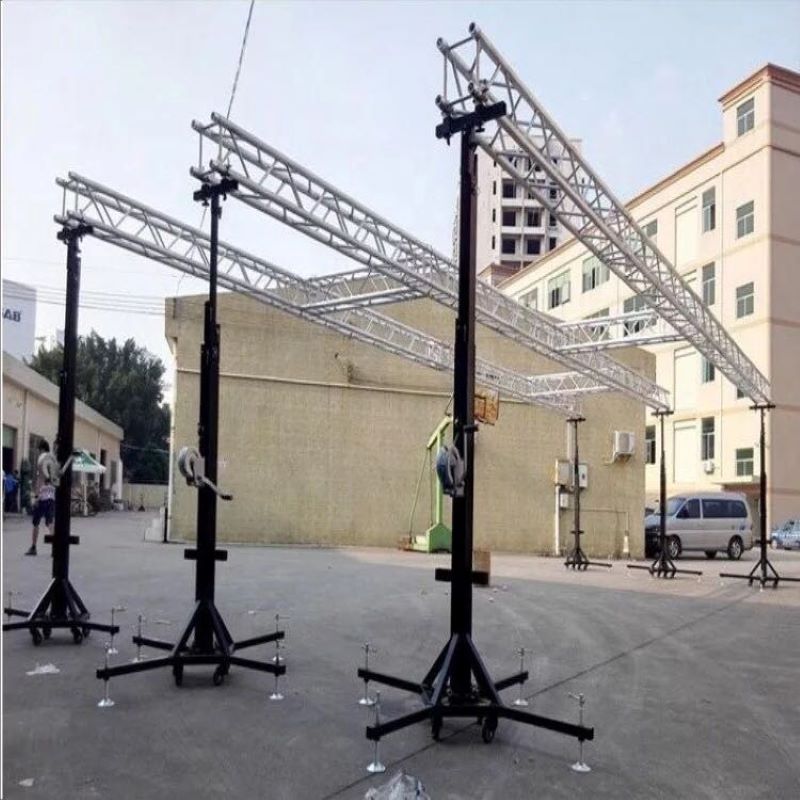 Lighting stands with truss