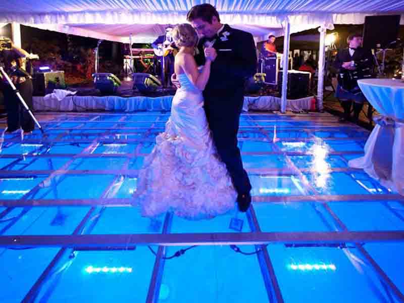 Outdoor acrylic stage for events