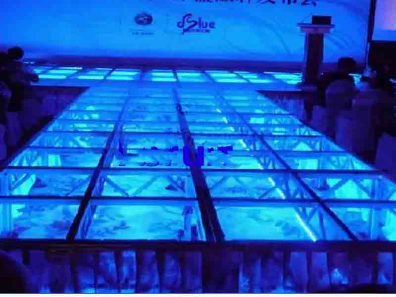 Acrylic stage platform for concerts and weddings