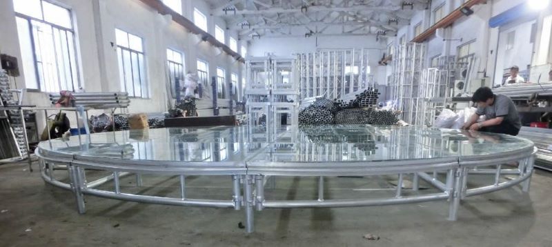 Large acrylic stage platform