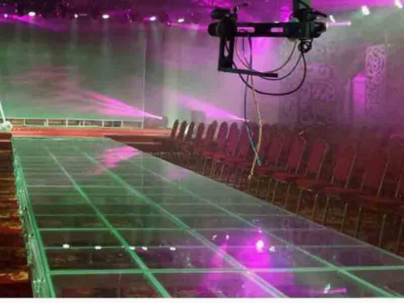 LED glass stage