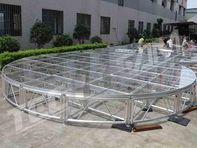 luxury LED glass stage