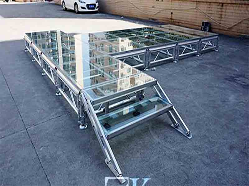 glass stage for corporate events