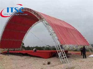  65 फीट एल्यूमीनियम सुरंग छत पुलिंदा प्रणाली संरचना है
