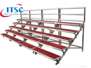 5 Tiers  Aluminum Portable Band Drum Stage Riser -ITSC पुलिंदा