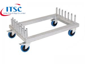1X1m Quick Portable Stage Decks Handrail Dolley for Transportation and Storage -ITSC पुलिंदा